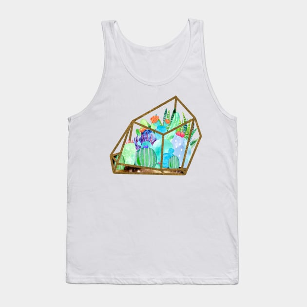 Cactus Earth Terrarium Tank Top by AmayaBrydon